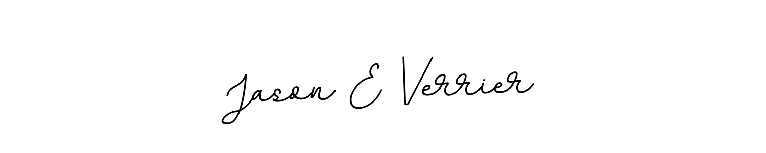 Use a signature maker to create a handwritten signature online. With this signature software, you can design (BallpointsItalic-DORy9) your own signature for name Jason E Verrier. Jason E Verrier signature style 11 images and pictures png