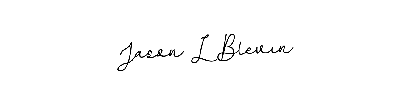 Jason L Blevin stylish signature style. Best Handwritten Sign (BallpointsItalic-DORy9) for my name. Handwritten Signature Collection Ideas for my name Jason L Blevin. Jason L Blevin signature style 11 images and pictures png