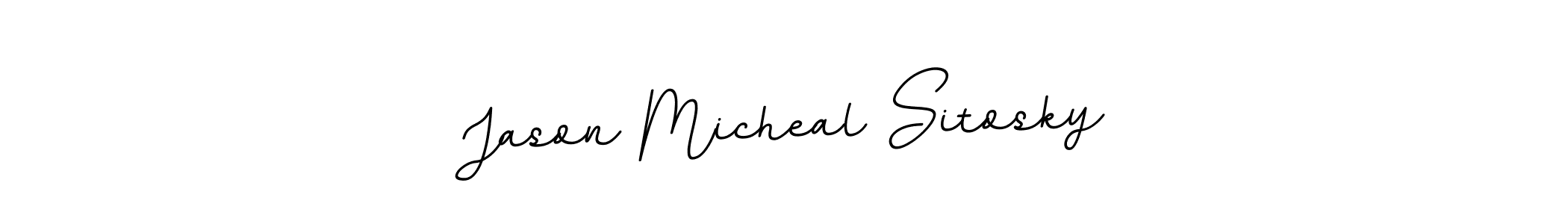 Also You can easily find your signature by using the search form. We will create Jason Micheal Sitosky name handwritten signature images for you free of cost using BallpointsItalic-DORy9 sign style. Jason Micheal Sitosky signature style 11 images and pictures png