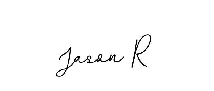 The best way (BallpointsItalic-DORy9) to make a short signature is to pick only two or three words in your name. The name Jason R include a total of six letters. For converting this name. Jason R signature style 11 images and pictures png