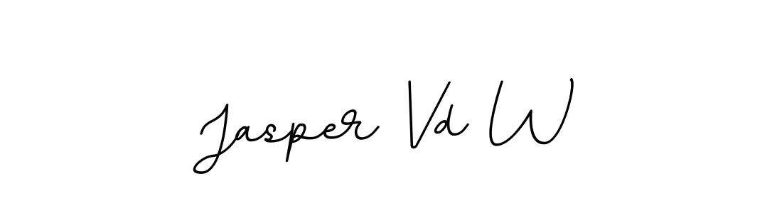 You should practise on your own different ways (BallpointsItalic-DORy9) to write your name (Jasper Vd W) in signature. don't let someone else do it for you. Jasper Vd W signature style 11 images and pictures png