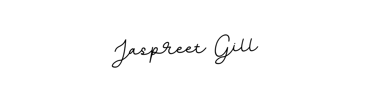 Create a beautiful signature design for name Jaspreet Gill. With this signature (BallpointsItalic-DORy9) fonts, you can make a handwritten signature for free. Jaspreet Gill signature style 11 images and pictures png