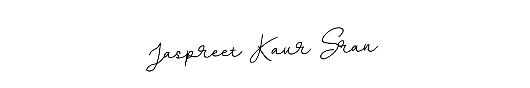 Make a beautiful signature design for name Jaspreet Kaur Sran. With this signature (BallpointsItalic-DORy9) style, you can create a handwritten signature for free. Jaspreet Kaur Sran signature style 11 images and pictures png