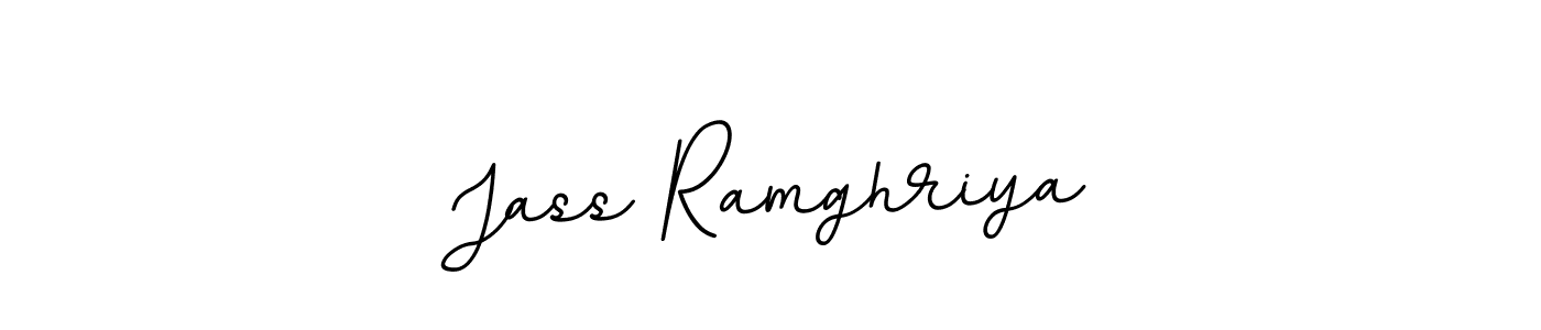 Design your own signature with our free online signature maker. With this signature software, you can create a handwritten (BallpointsItalic-DORy9) signature for name Jass Ramghriya. Jass Ramghriya signature style 11 images and pictures png
