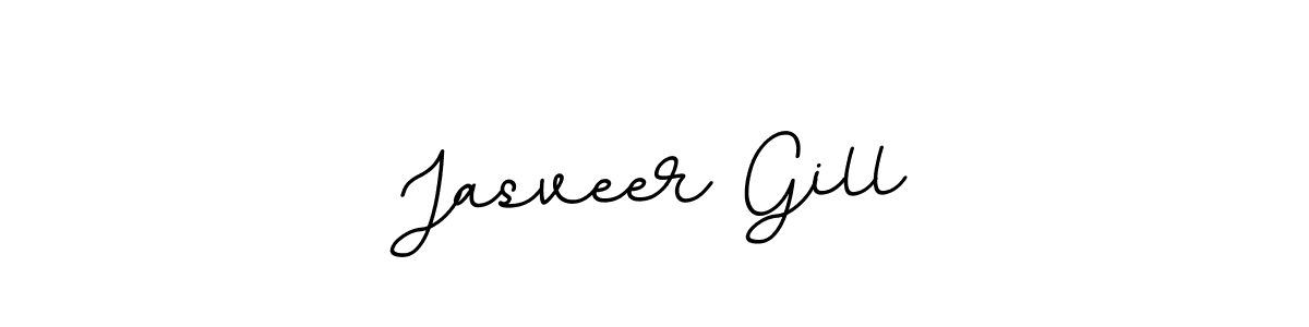 Create a beautiful signature design for name Jasveer Gill. With this signature (BallpointsItalic-DORy9) fonts, you can make a handwritten signature for free. Jasveer Gill signature style 11 images and pictures png