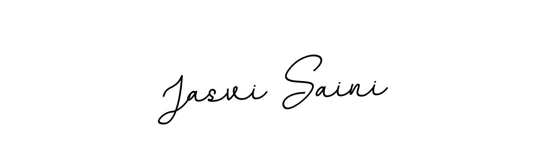 The best way (BallpointsItalic-DORy9) to make a short signature is to pick only two or three words in your name. The name Jasvi Saini include a total of six letters. For converting this name. Jasvi Saini signature style 11 images and pictures png