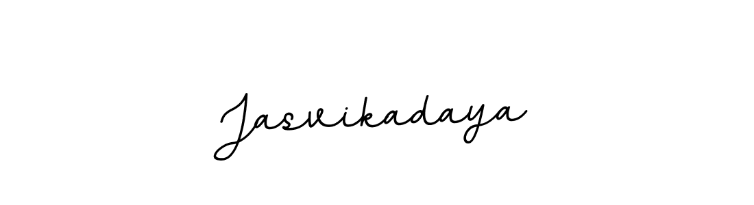 The best way (BallpointsItalic-DORy9) to make a short signature is to pick only two or three words in your name. The name Jasvikadaya include a total of six letters. For converting this name. Jasvikadaya signature style 11 images and pictures png