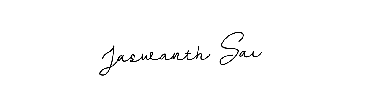 Design your own signature with our free online signature maker. With this signature software, you can create a handwritten (BallpointsItalic-DORy9) signature for name Jaswanth Sai. Jaswanth Sai signature style 11 images and pictures png