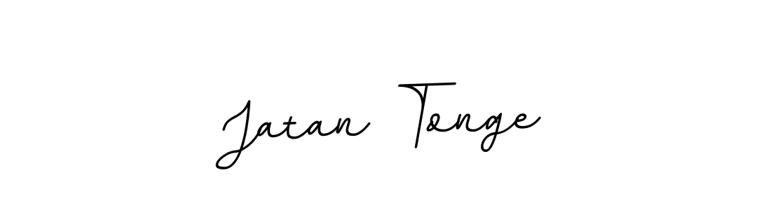 How to make Jatan Tonge name signature. Use BallpointsItalic-DORy9 style for creating short signs online. This is the latest handwritten sign. Jatan Tonge signature style 11 images and pictures png