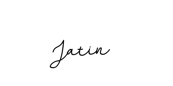 The best way (BallpointsItalic-DORy9) to make a short signature is to pick only two or three words in your name. The name Jatin  include a total of six letters. For converting this name. Jatin  signature style 11 images and pictures png