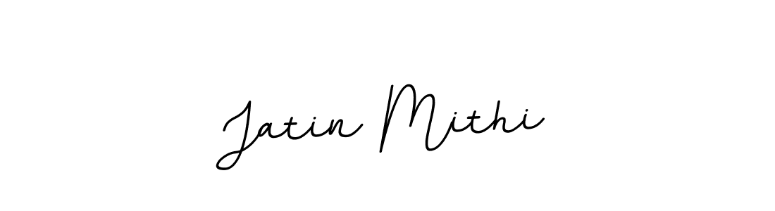 How to make Jatin Mithi name signature. Use BallpointsItalic-DORy9 style for creating short signs online. This is the latest handwritten sign. Jatin Mithi signature style 11 images and pictures png