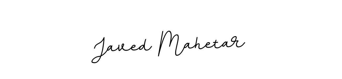 How to make Javed Mahetar name signature. Use BallpointsItalic-DORy9 style for creating short signs online. This is the latest handwritten sign. Javed Mahetar signature style 11 images and pictures png