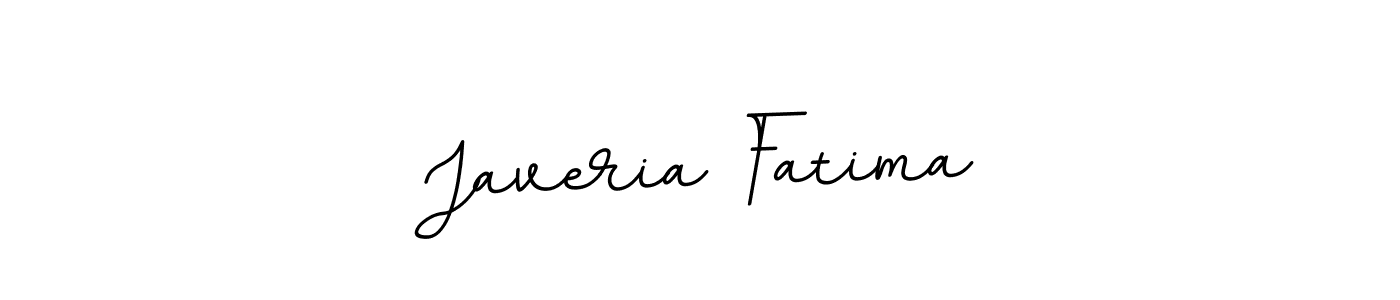 Make a beautiful signature design for name Javeria Fatima. With this signature (BallpointsItalic-DORy9) style, you can create a handwritten signature for free. Javeria Fatima signature style 11 images and pictures png