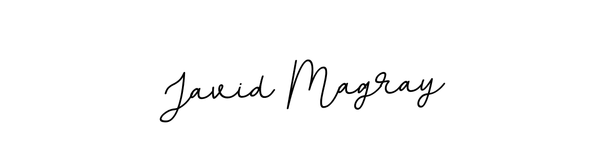 Use a signature maker to create a handwritten signature online. With this signature software, you can design (BallpointsItalic-DORy9) your own signature for name Javid Magray. Javid Magray signature style 11 images and pictures png