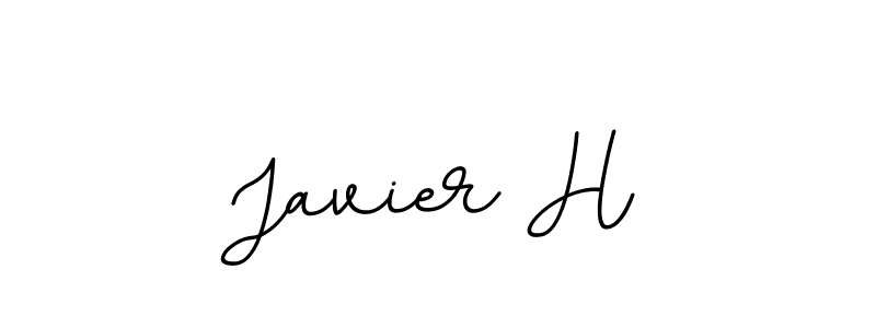 Also we have Javier H name is the best signature style. Create professional handwritten signature collection using BallpointsItalic-DORy9 autograph style. Javier H signature style 11 images and pictures png