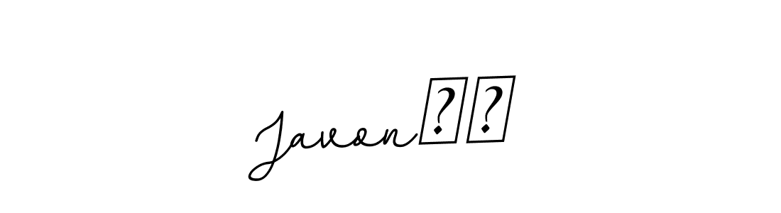 It looks lik you need a new signature style for name Javon❤️. Design unique handwritten (BallpointsItalic-DORy9) signature with our free signature maker in just a few clicks. Javon❤️ signature style 11 images and pictures png