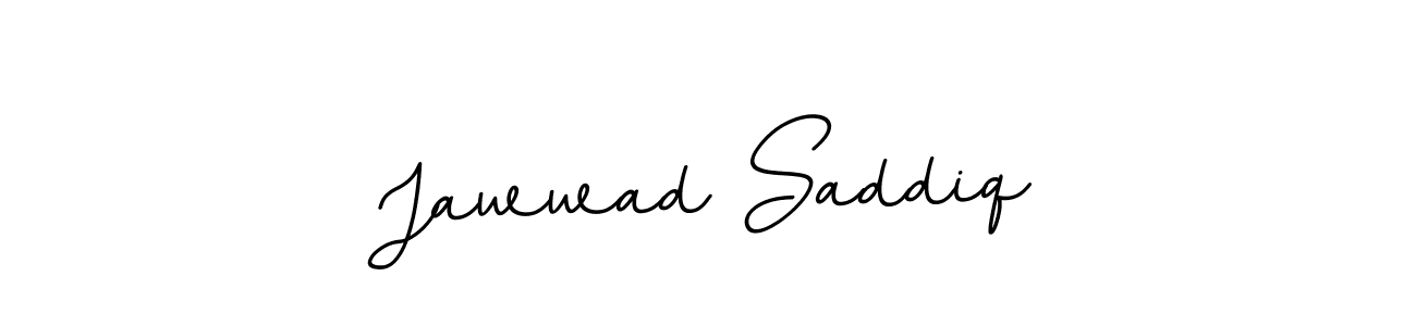 Make a beautiful signature design for name Jawwad Saddiq. With this signature (BallpointsItalic-DORy9) style, you can create a handwritten signature for free. Jawwad Saddiq signature style 11 images and pictures png