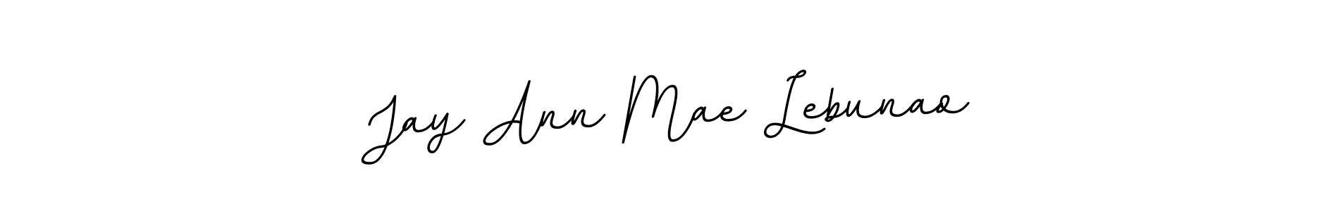 It looks lik you need a new signature style for name Jay Ann Mae Lebunao. Design unique handwritten (BallpointsItalic-DORy9) signature with our free signature maker in just a few clicks. Jay Ann Mae Lebunao signature style 11 images and pictures png