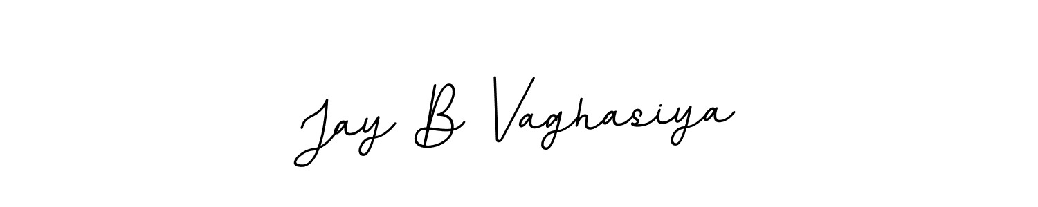 Jay B Vaghasiya stylish signature style. Best Handwritten Sign (BallpointsItalic-DORy9) for my name. Handwritten Signature Collection Ideas for my name Jay B Vaghasiya. Jay B Vaghasiya signature style 11 images and pictures png