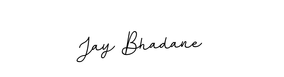 Use a signature maker to create a handwritten signature online. With this signature software, you can design (BallpointsItalic-DORy9) your own signature for name Jay Bhadane. Jay Bhadane signature style 11 images and pictures png