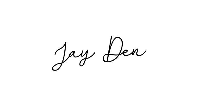 How to make Jay Den name signature. Use BallpointsItalic-DORy9 style for creating short signs online. This is the latest handwritten sign. Jay Den signature style 11 images and pictures png