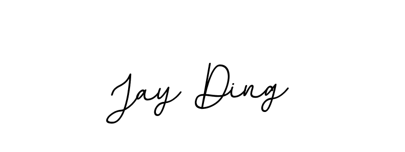 Jay Ding stylish signature style. Best Handwritten Sign (BallpointsItalic-DORy9) for my name. Handwritten Signature Collection Ideas for my name Jay Ding. Jay Ding signature style 11 images and pictures png