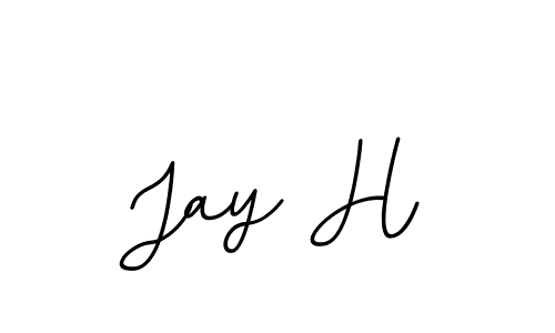 The best way (BallpointsItalic-DORy9) to make a short signature is to pick only two or three words in your name. The name Jay H include a total of six letters. For converting this name. Jay H signature style 11 images and pictures png