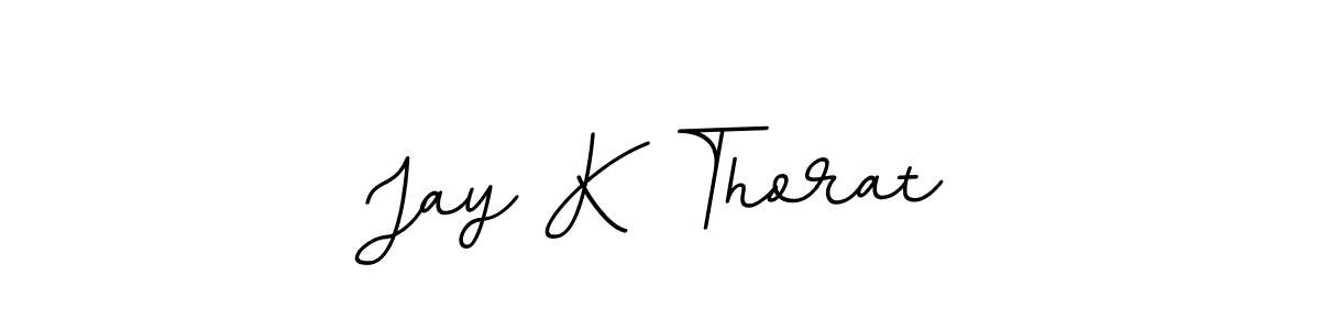 Create a beautiful signature design for name Jay K Thorat. With this signature (BallpointsItalic-DORy9) fonts, you can make a handwritten signature for free. Jay K Thorat signature style 11 images and pictures png