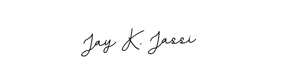 How to make Jay K. Jassi name signature. Use BallpointsItalic-DORy9 style for creating short signs online. This is the latest handwritten sign. Jay K. Jassi signature style 11 images and pictures png