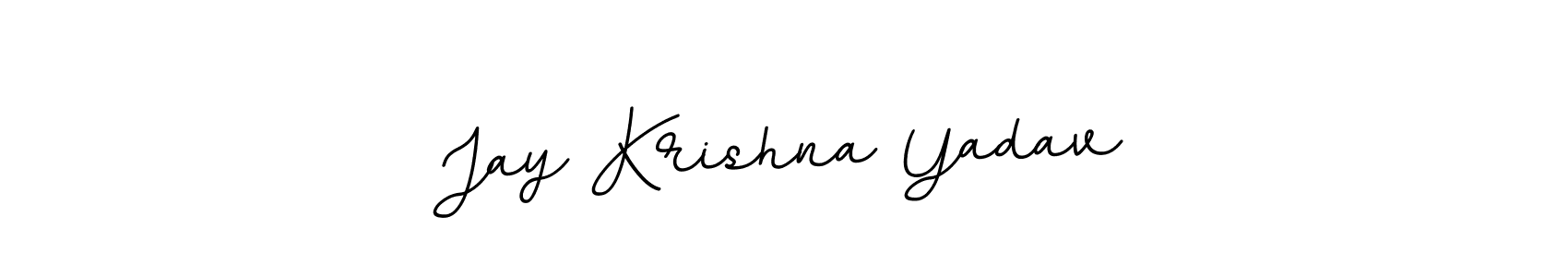 Jay Krishna Yadav stylish signature style. Best Handwritten Sign (BallpointsItalic-DORy9) for my name. Handwritten Signature Collection Ideas for my name Jay Krishna Yadav. Jay Krishna Yadav signature style 11 images and pictures png
