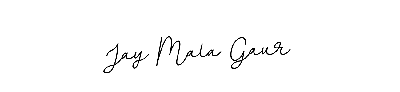 Jay Mala Gaur stylish signature style. Best Handwritten Sign (BallpointsItalic-DORy9) for my name. Handwritten Signature Collection Ideas for my name Jay Mala Gaur. Jay Mala Gaur signature style 11 images and pictures png