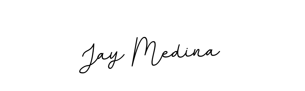 The best way (BallpointsItalic-DORy9) to make a short signature is to pick only two or three words in your name. The name Jay Medina include a total of six letters. For converting this name. Jay Medina signature style 11 images and pictures png