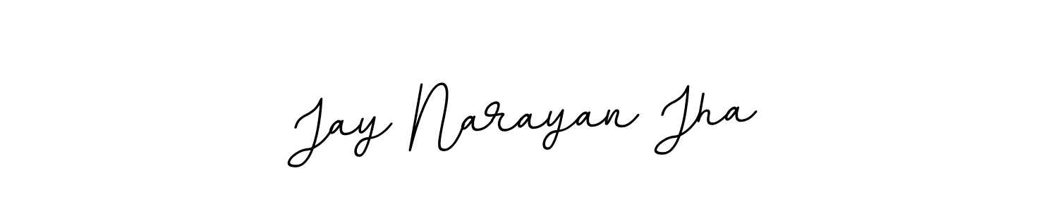 Create a beautiful signature design for name Jay Narayan Jha. With this signature (BallpointsItalic-DORy9) fonts, you can make a handwritten signature for free. Jay Narayan Jha signature style 11 images and pictures png