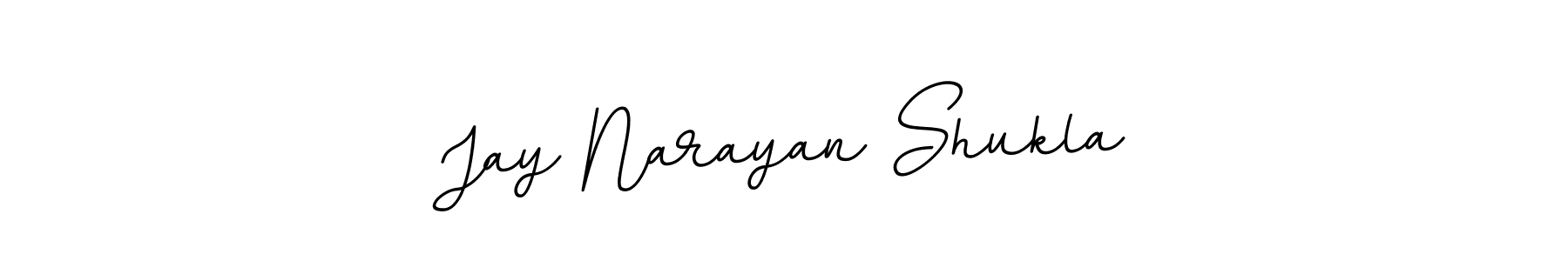 The best way (BallpointsItalic-DORy9) to make a short signature is to pick only two or three words in your name. The name Jay Narayan Shukla include a total of six letters. For converting this name. Jay Narayan Shukla signature style 11 images and pictures png