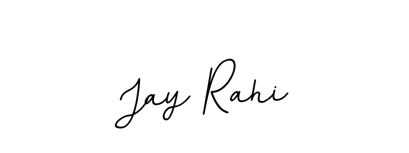 How to make Jay Rahi name signature. Use BallpointsItalic-DORy9 style for creating short signs online. This is the latest handwritten sign. Jay Rahi signature style 11 images and pictures png