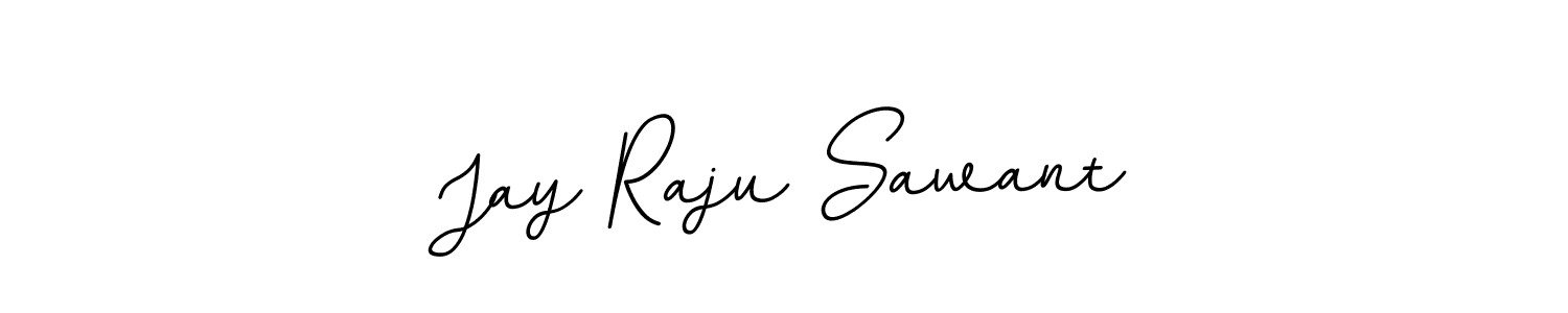 How to make Jay Raju Sawant name signature. Use BallpointsItalic-DORy9 style for creating short signs online. This is the latest handwritten sign. Jay Raju Sawant signature style 11 images and pictures png