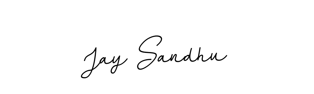 Create a beautiful signature design for name Jay Sandhu. With this signature (BallpointsItalic-DORy9) fonts, you can make a handwritten signature for free. Jay Sandhu signature style 11 images and pictures png