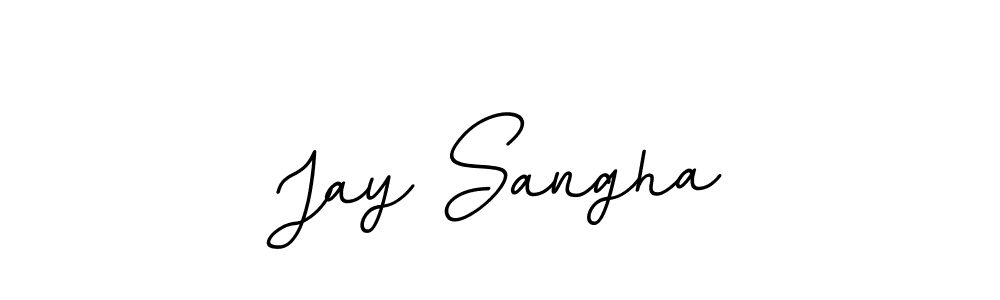 Create a beautiful signature design for name Jay Sangha. With this signature (BallpointsItalic-DORy9) fonts, you can make a handwritten signature for free. Jay Sangha signature style 11 images and pictures png