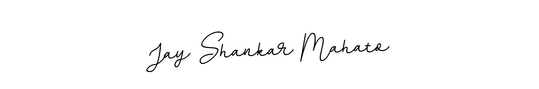 How to make Jay Shankar Mahato name signature. Use BallpointsItalic-DORy9 style for creating short signs online. This is the latest handwritten sign. Jay Shankar Mahato signature style 11 images and pictures png