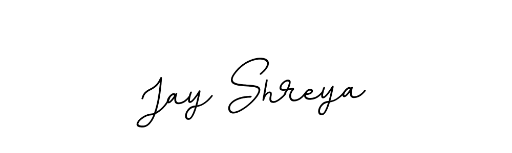 Create a beautiful signature design for name Jay Shreya. With this signature (BallpointsItalic-DORy9) fonts, you can make a handwritten signature for free. Jay Shreya signature style 11 images and pictures png