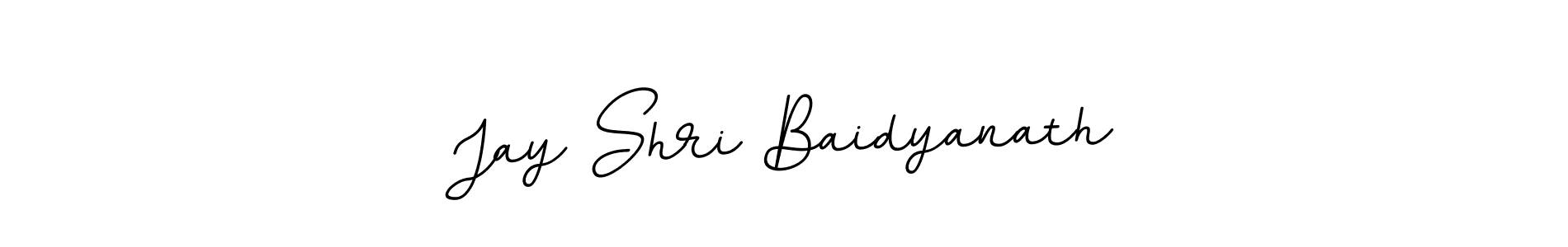 Make a beautiful signature design for name Jay Shri Baidyanath. With this signature (BallpointsItalic-DORy9) style, you can create a handwritten signature for free. Jay Shri Baidyanath signature style 11 images and pictures png
