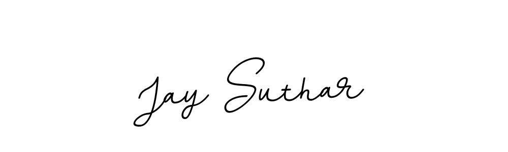 It looks lik you need a new signature style for name Jay Suthar. Design unique handwritten (BallpointsItalic-DORy9) signature with our free signature maker in just a few clicks. Jay Suthar signature style 11 images and pictures png