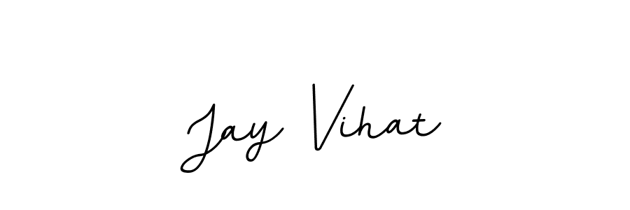 Make a beautiful signature design for name Jay Vihat. With this signature (BallpointsItalic-DORy9) style, you can create a handwritten signature for free. Jay Vihat signature style 11 images and pictures png