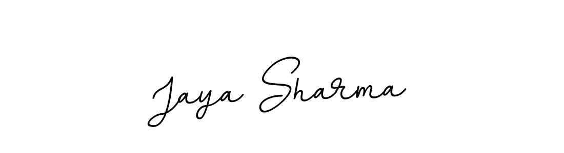 Design your own signature with our free online signature maker. With this signature software, you can create a handwritten (BallpointsItalic-DORy9) signature for name Jaya Sharma. Jaya Sharma signature style 11 images and pictures png