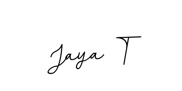 You should practise on your own different ways (BallpointsItalic-DORy9) to write your name (Jaya T) in signature. don't let someone else do it for you. Jaya T signature style 11 images and pictures png