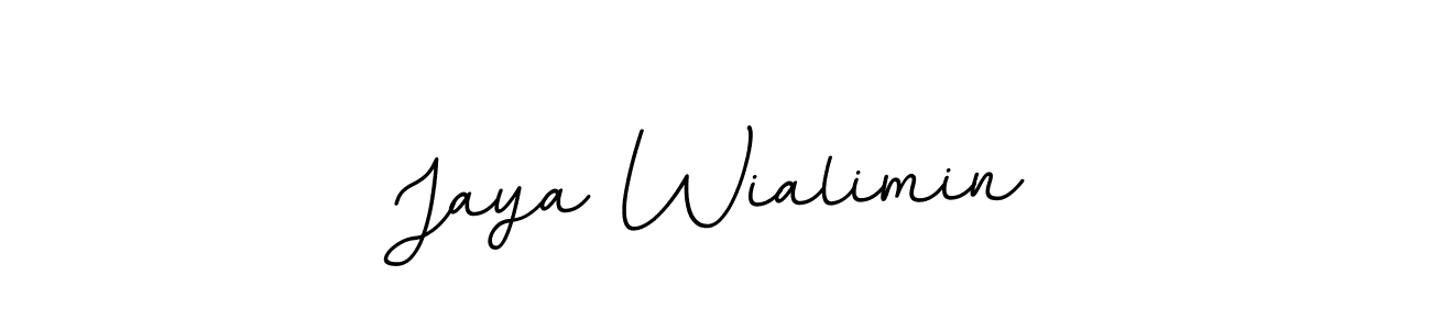 You should practise on your own different ways (BallpointsItalic-DORy9) to write your name (Jaya Wialimin) in signature. don't let someone else do it for you. Jaya Wialimin signature style 11 images and pictures png