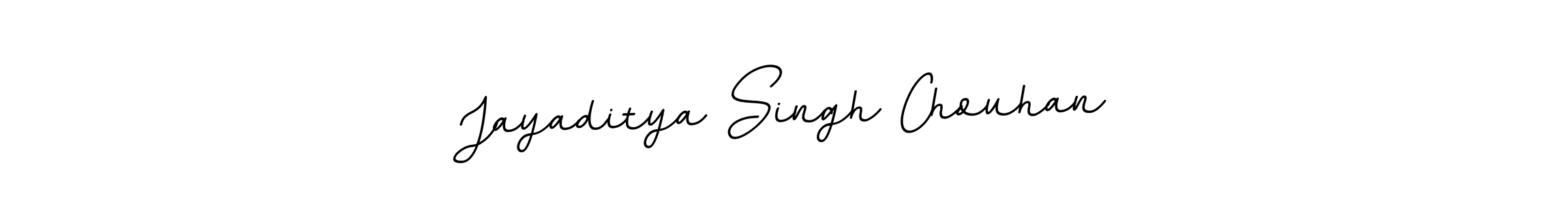 Make a beautiful signature design for name Jayaditya Singh Chouhan. With this signature (BallpointsItalic-DORy9) style, you can create a handwritten signature for free. Jayaditya Singh Chouhan signature style 11 images and pictures png