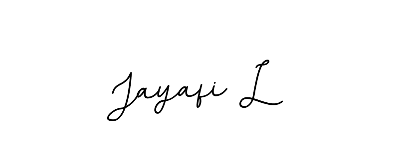 This is the best signature style for the Jayafi L name. Also you like these signature font (BallpointsItalic-DORy9). Mix name signature. Jayafi L signature style 11 images and pictures png