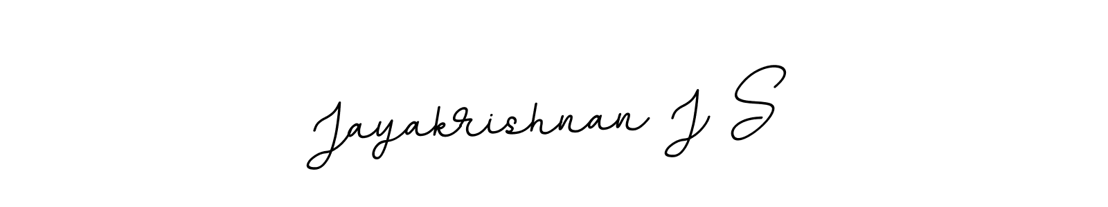 This is the best signature style for the Jayakrishnan J S name. Also you like these signature font (BallpointsItalic-DORy9). Mix name signature. Jayakrishnan J S signature style 11 images and pictures png