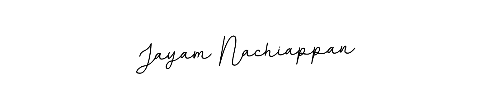 Design your own signature with our free online signature maker. With this signature software, you can create a handwritten (BallpointsItalic-DORy9) signature for name Jayam Nachiappan. Jayam Nachiappan signature style 11 images and pictures png